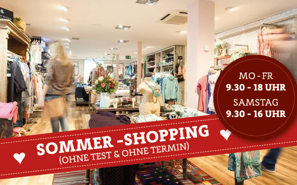 Endlich wieder normal einkaufen.