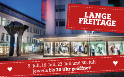 Lange Freitage: Bis 20 Uhr geöffnet