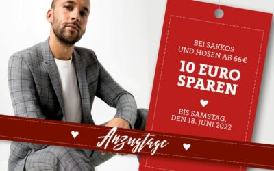 Anzugtage – 10 € sparen