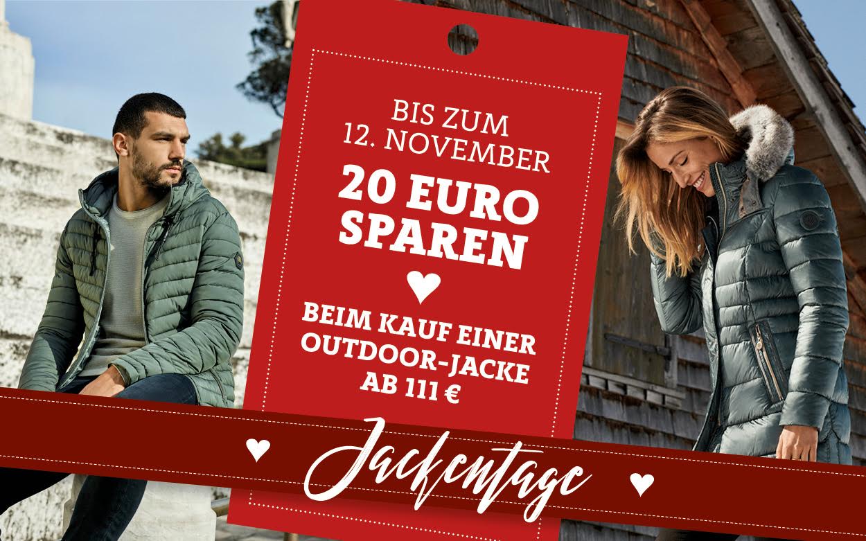 Jackentage bis 12.11.2022 – 20 € sparen