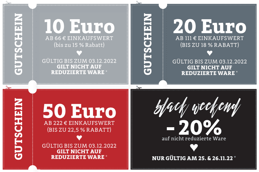 Gutscheine 80 € Herbstfinale Gutscheine 2022