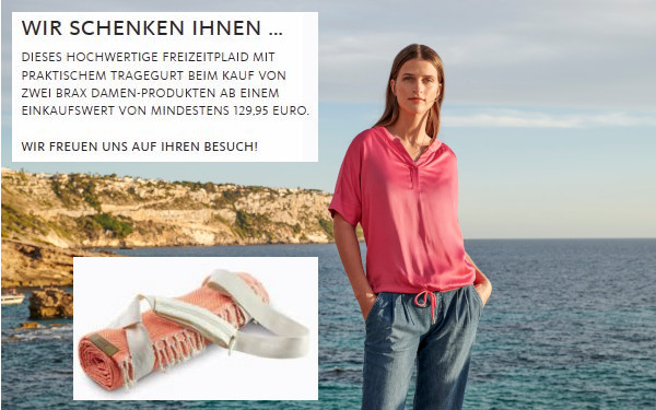 Brax Plaid Geschenk Strandtuch Brax