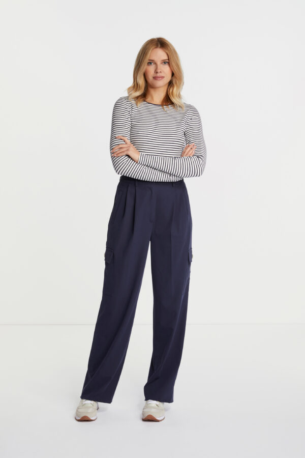 Rich & Royal Organic Rib Longsleeve Striped