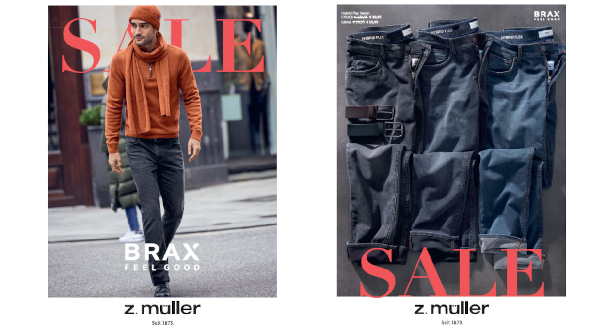 BRAX-Zeitungsbeileger “SALE”