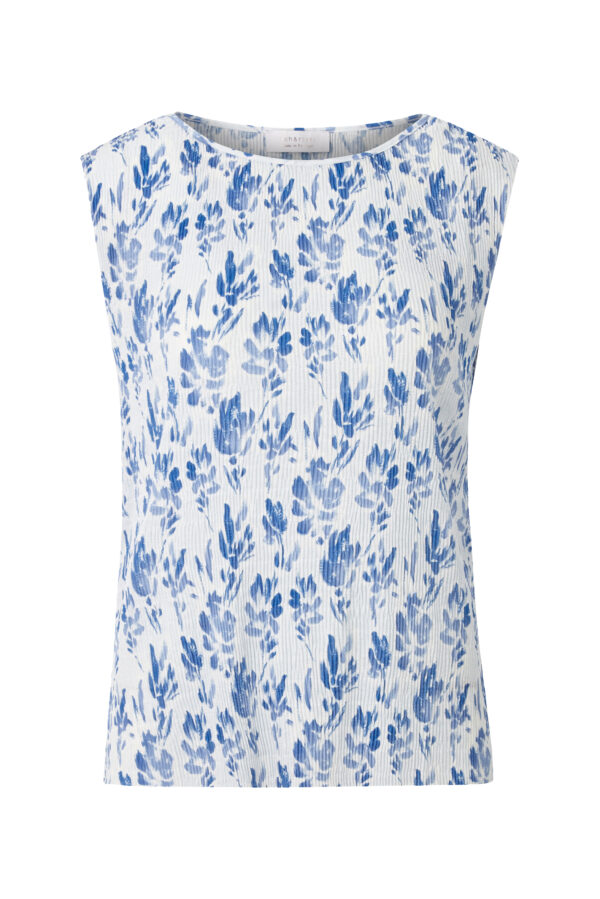 Rich & Royal Bluse printed crinkle top recycled