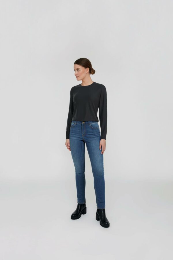 Vila Langarm-Shirt, VIALEXIA O-NECK L/S TOP - NOOS – Bild 2