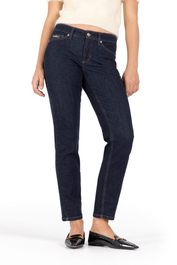 Cambio Denim Piper cropped – Bild 3