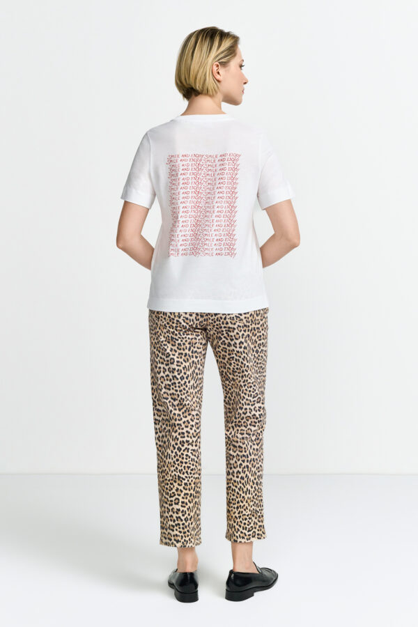 Rich & Royal Easy Fit T-Shirt "smile and enjoy" Organic – Bild 3