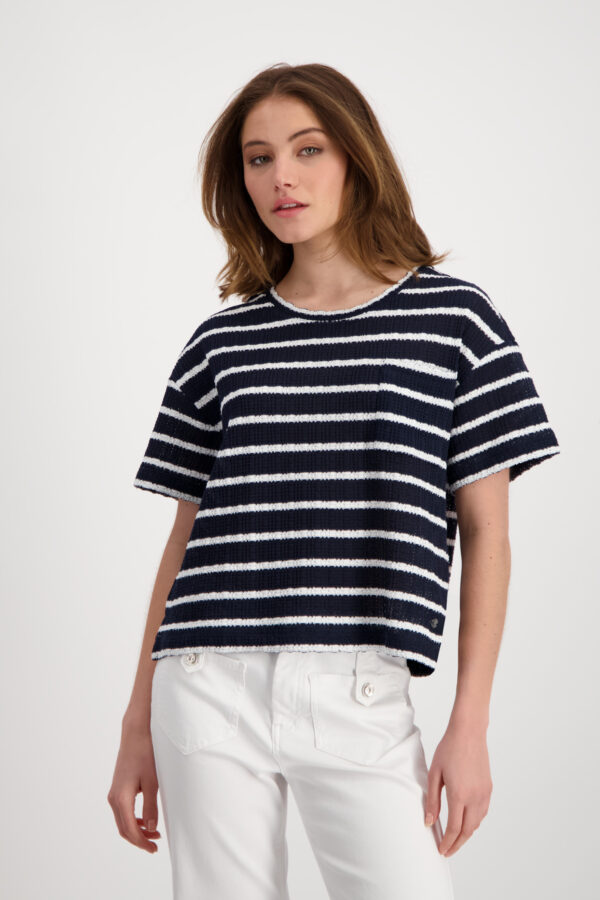 Monari T-Shirt, deep ocean Ringel – Bild 2