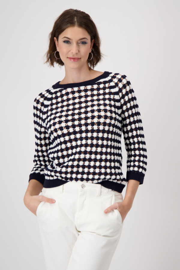 Monari Pullover, deep ocean Ringel – Bild 2