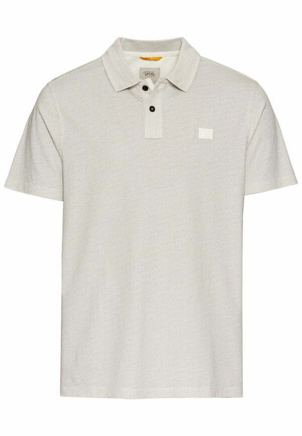 CAMEL Kurzarm Poloshirt aus reiner Baumwolle