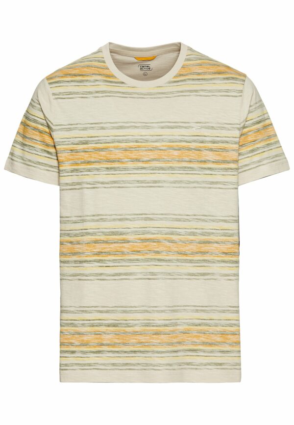 CAMEL T-Shirt mit Streifenmuster aus Baumwolle