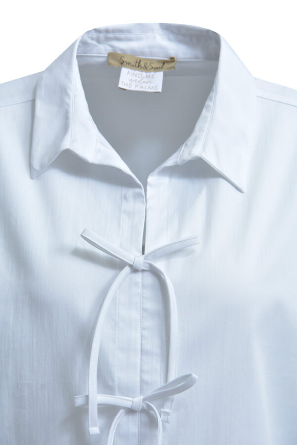 Smith & Soul Bluse  Dropped Shoulder Bow Blouse – Bild 3