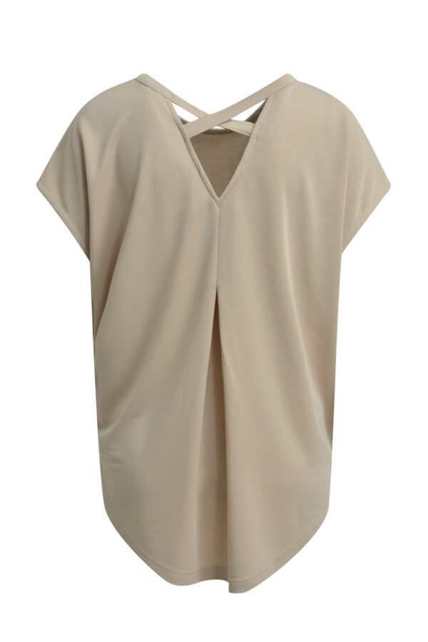 Smith & Soul T-Shirt Modal Crossed Backneck – Bild 2