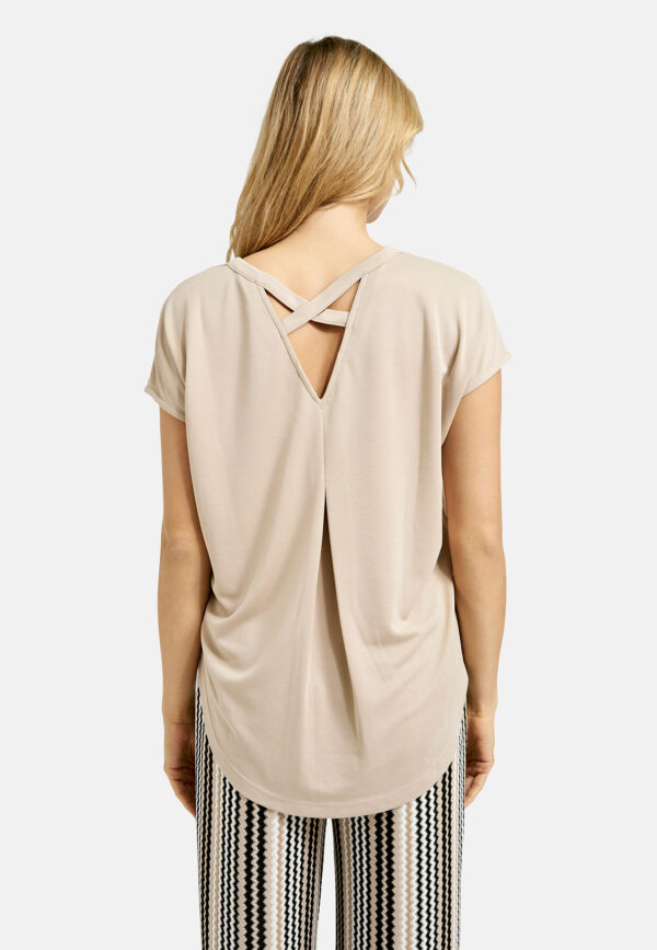 Smith & Soul T-Shirt Modal Crossed Backneck – Bild 4