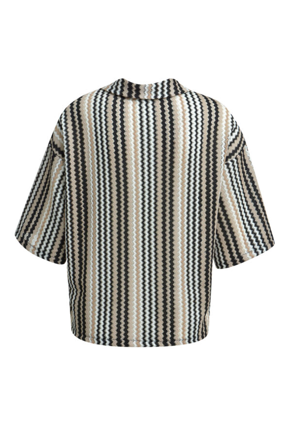 Smith & Soul Crochet Jersey Shirt Striped – Bild 2