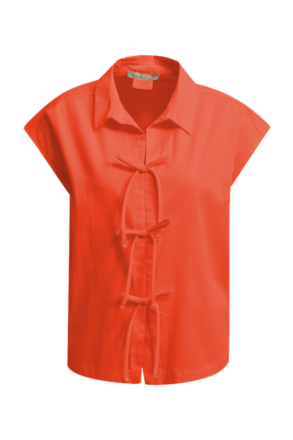 Smith & Soul Dropped Shoulder Bow Bluse