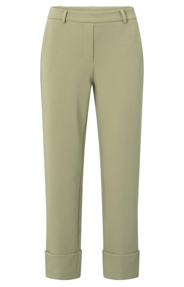 Yaya Hose Jersey tailored trousers, SOFT GREEN