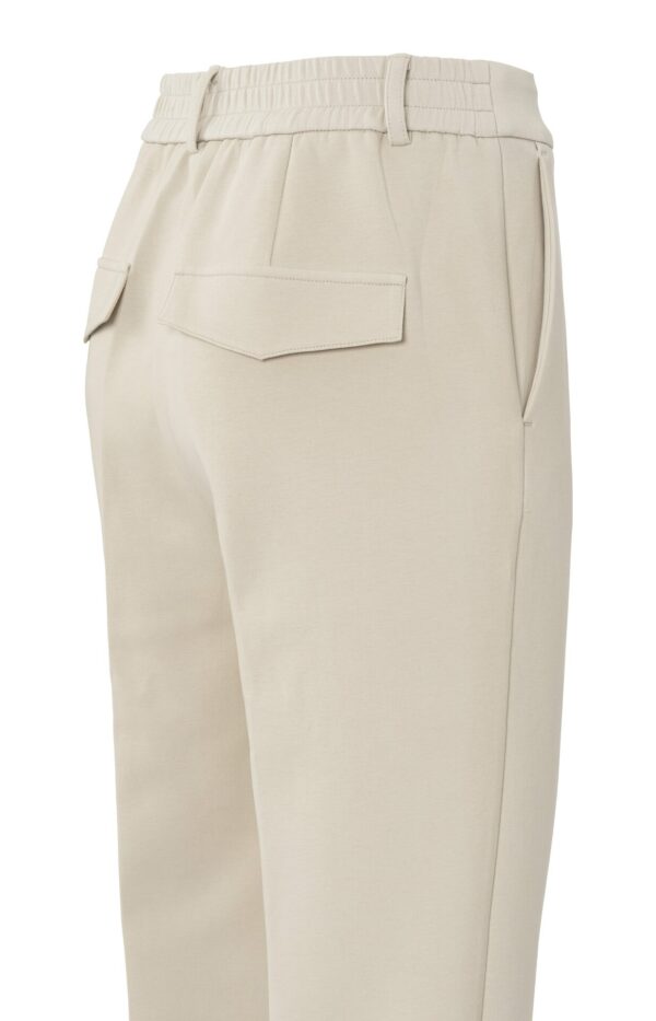 Yaya Hose Scuba straight leg trousers, FEATHER GREY – Bild 2