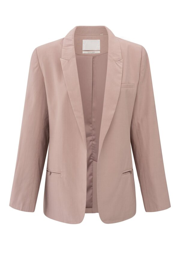 Yaya Blazer Woven loose fit blazer with sa, SOFT MAUVE PINK