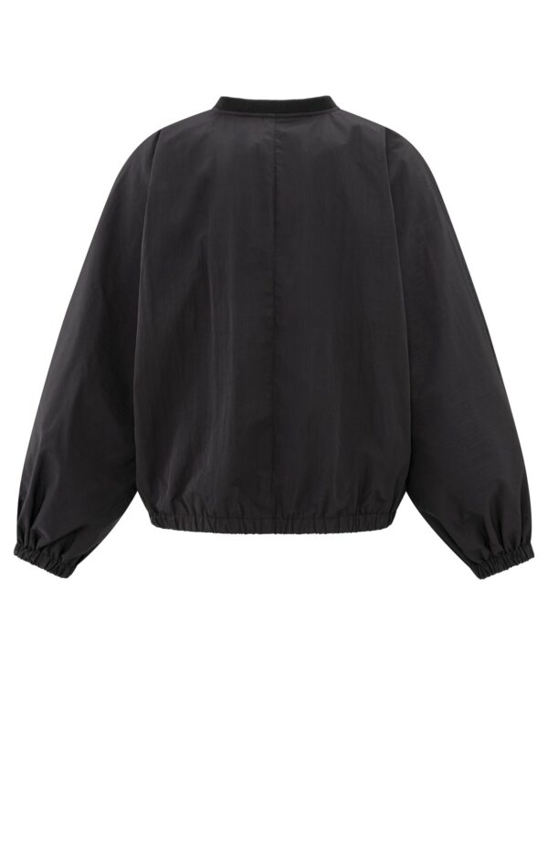 Yaya Jacke Nylon cropped bomber jacket wi, PHANTOM – Bild 2