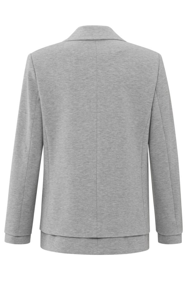 Yaya Soft melange Blazer with seam, MEDIUM GREY MELANGE – Bild 2