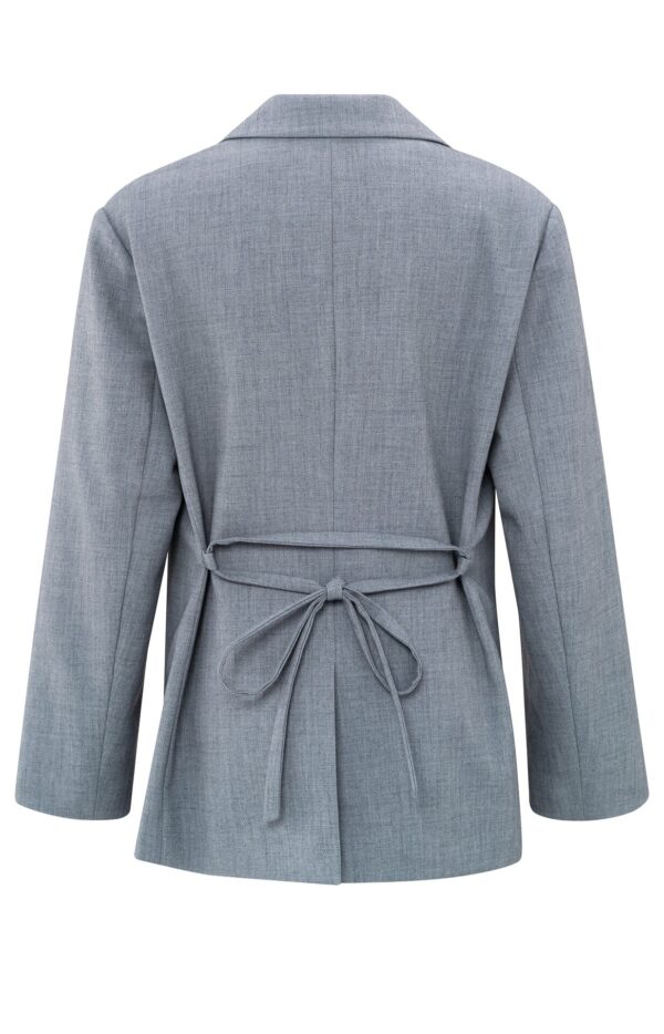 Yaya Woven oversized Blazer with be, NAVAL ACADEMY BLUE MELANGE – Bild 2