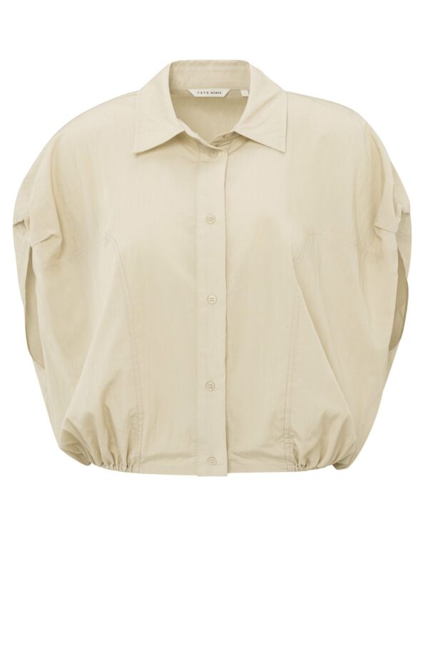 Yaya Sleeveless Bluse with elastic, SUMMER SAND