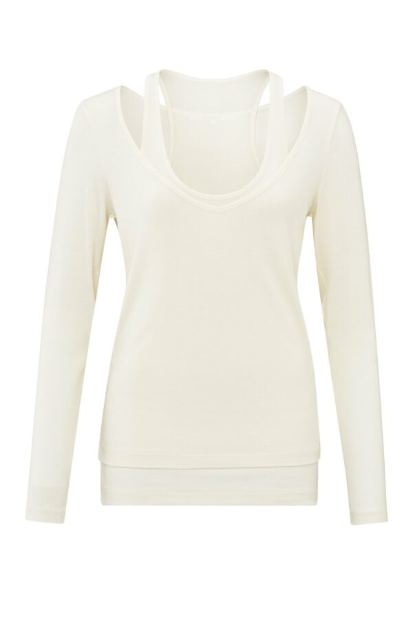 Yaya Shirt 2 piece top, OFF WHITE