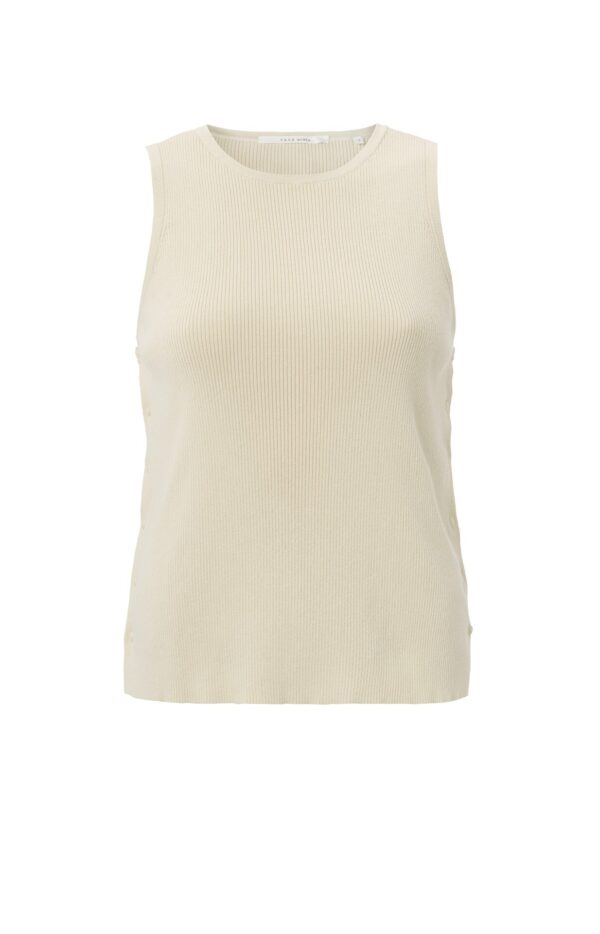 Yaya Sleeveless Top with buttons at, SUMMER SAND