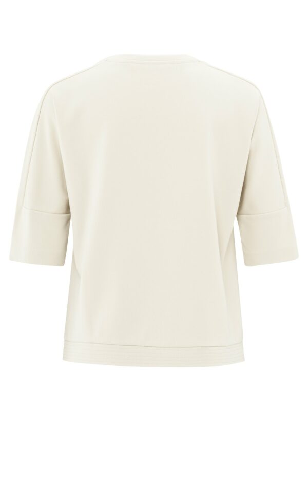 Yaya T-shirt with sleeve insert, OFF WHITE