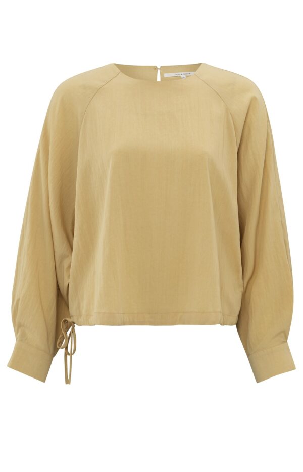Yaya Pullover Raglan top with drawcord, MOONSTONE YELLOW