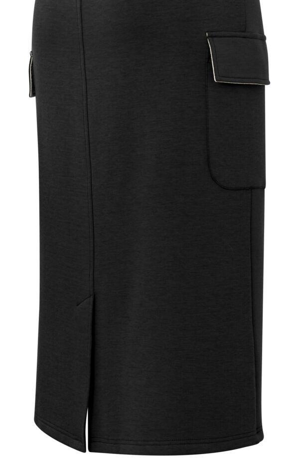 Yaya Rock Jersey mid cargo skirt with el, PHANTOM – Bild 2