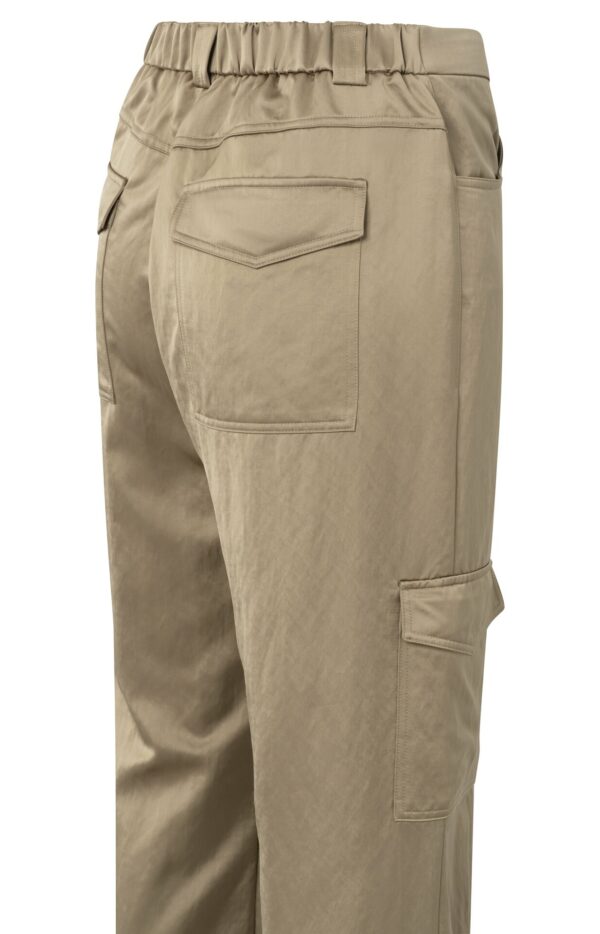 Yaya Hose Satin wide leg trousers with c, SAFARI – Bild 2