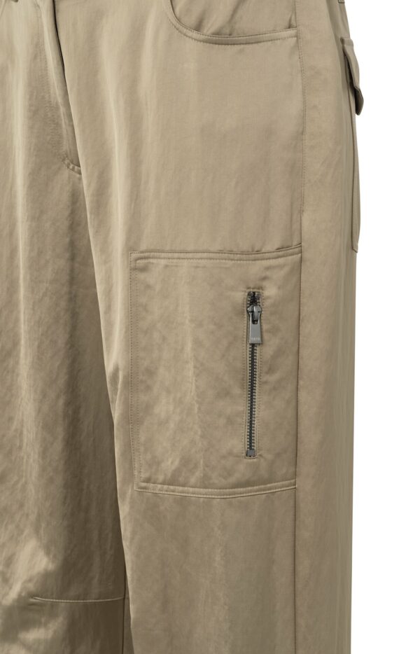 Yaya Hose Satin wide leg trousers with c, SAFARI – Bild 3
