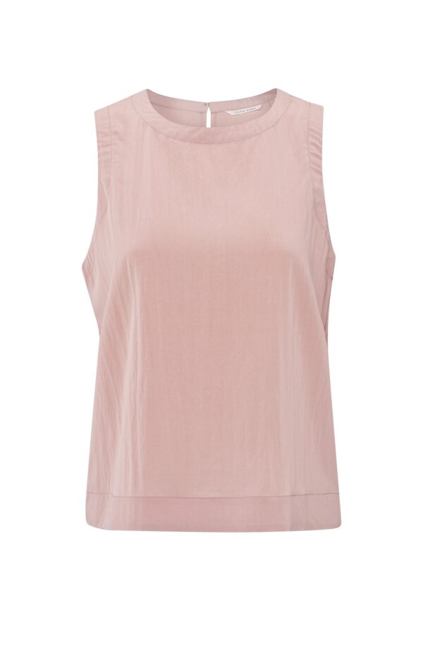 Yaya Woven sleeveless Top, SOFT MAUVE PINK