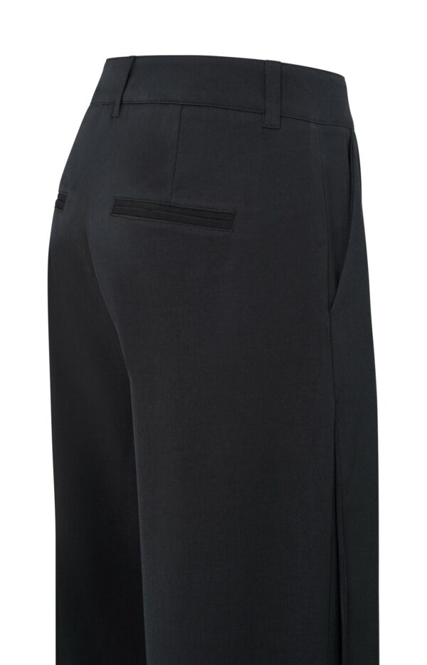 Yaya Hose Woven straight leg trousers wi, WASHED BLACK – Bild 2