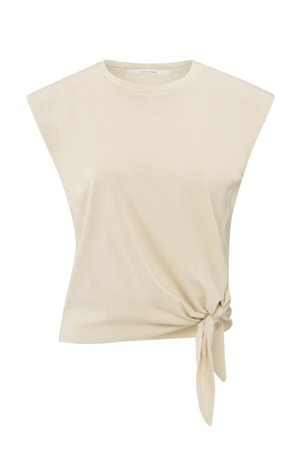 Yaya Sleeveless Top with knot, SUMMER SAND