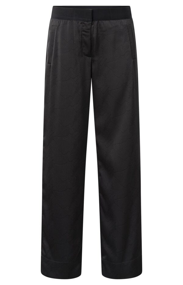 Yaya Hose Printed woven wide leg trouser, PHANTOM DESSIN