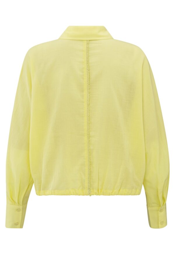 Yaya Bluse Batwing blouse with edges, LEMON GRASS YELLOW – Bild 2