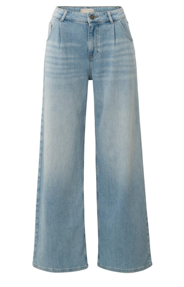 Yaya Jeans Denim pants w. pleats - L32, LIGHT BLUE DENIM