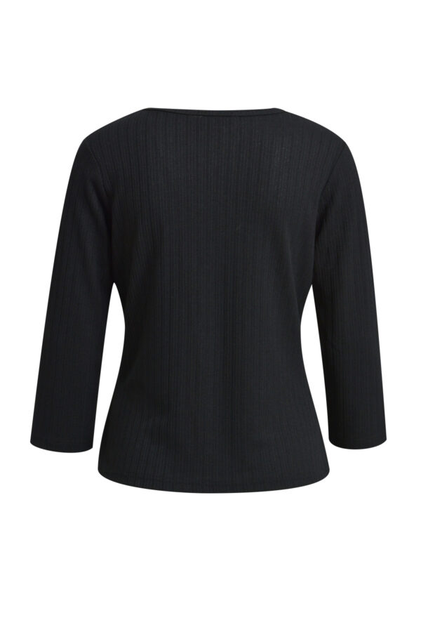 Milano Strickweste slim Cardigan w v-neck, placket + 3/4 sleeve – Bild 2