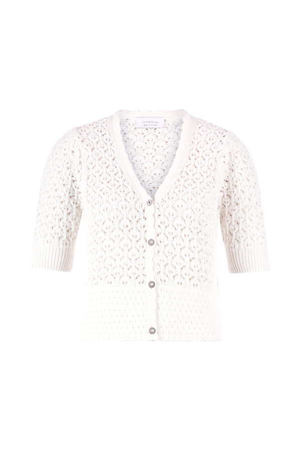 Rich & Royal Pullover Ajour cardigan