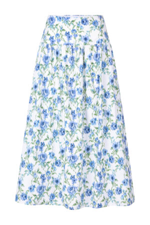 Rich & Royal Rock Printed cotton midi skirt