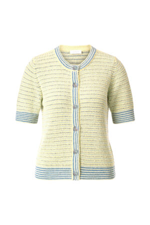Rich & Royal Weste Striped towelling cardigan