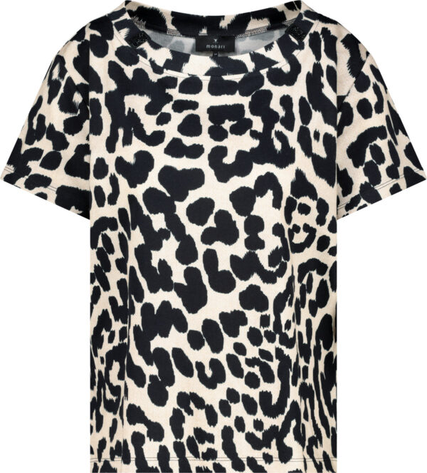 Monari T-Shirt, schwarz gemustert