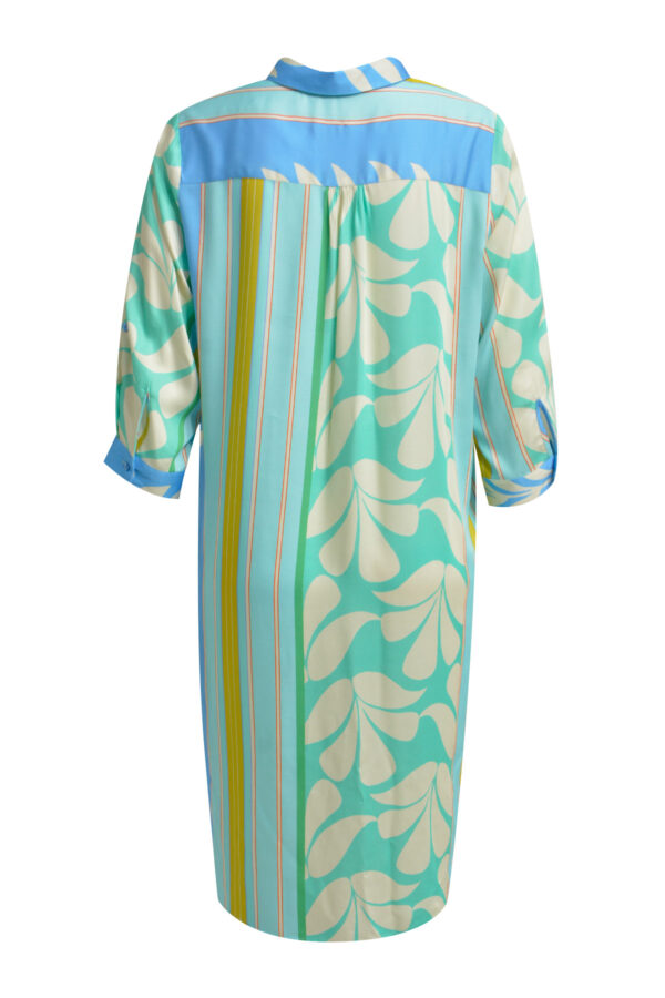 Milano Kleid Dress with collar, half placket, 3/4 sleeves w cuffs – Bild 2