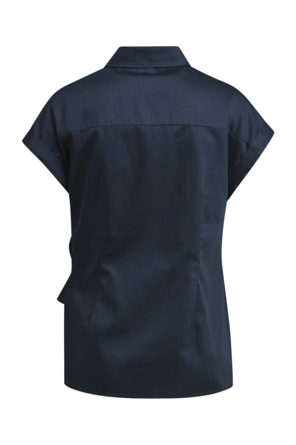 Milano Bluse Blouse w collar and placket, sleeveless + knot detail – Bild 2