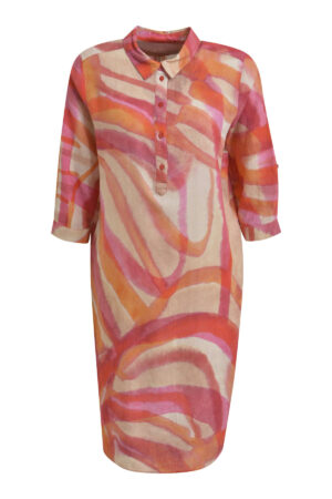 Milano Blusen Kleid sleeve with 3/4 sleeves and half button placket