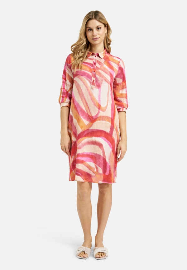 Milano Blusen Kleid sleeve with 3/4 sleeves and half button placket – Bild 2